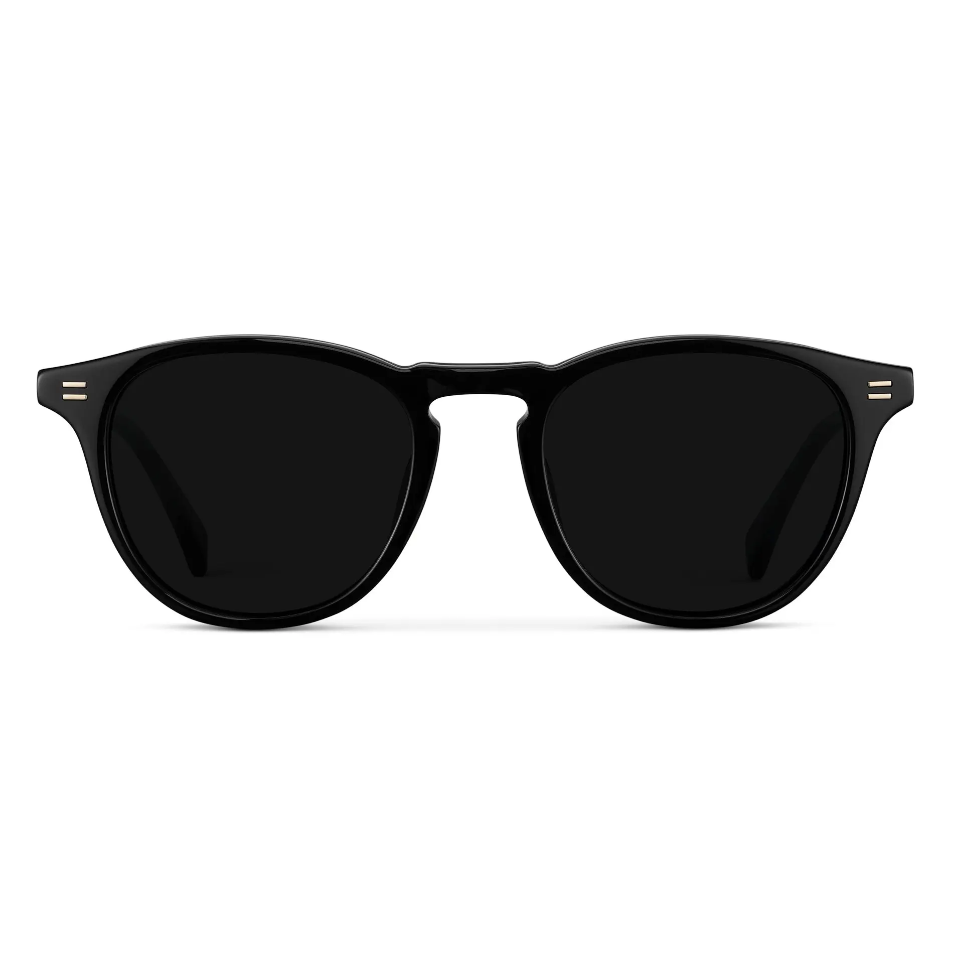 WMP Eyewear Cameron Men's Vintage Round Sunnies, Stylish Acetate Frame with Polarized Lenses and 100% UV Protection, Circle Round Sunnies, Uv Protective Eyewear, Men's Sunglasses, Stylish Accessories