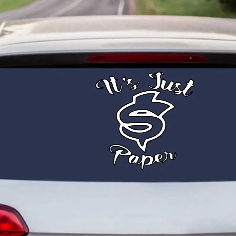 Car Exterior Paper Decal Stickers, Motivation & Inspiration Themed, Easy-Apply, Suitable for Car Decor & Workspace Decor