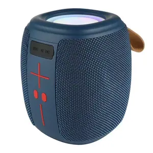 Mesh wireless Bluetooth speaker ,with light,mini  outdoor portable speaker, high volume subwoofer speaker
