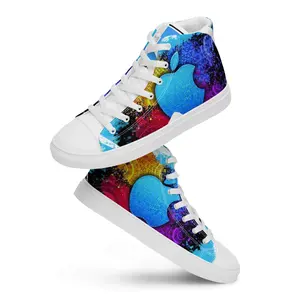 Zapatillas de lona de caña alta para hombre