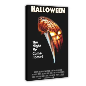1pc Canvas Poster, Carpenter Halloween (1978) Classic Horror Poster And Printed Wall Art, Living Room, Wall Decoration, Family Room Decoration
