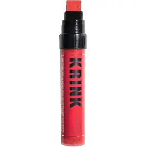Krink K-55 Red Paint Marker - Vibrant Opaque Acrylic Paint Pens for Smooth Surfaces Metal Paper & Painted Surfaces - Graffiti Markers for Signs & More - Handmade in USA