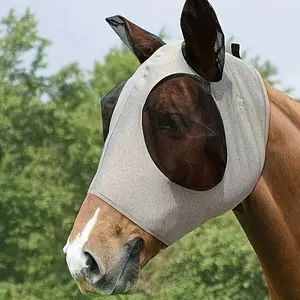 Breathable Horse Fly Mask, 1 Count Adjustable Comfortable Mesh Horse Fly Mask, Horse Accessories for Outdoor Riding, Protective Gear