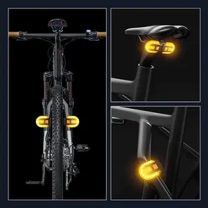 Blynk Bike Turn Signal Rear Light LED Bicycle Lamp USB Rechargeable Bike Wireless Lights Back MTB Tail Light Bike Accessories