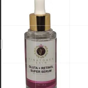 Gluta + retinol  Skin Renewal Serum Sensitive / normal ) With and vitamin C , anti-aging  glow with hyaluronic. face collagen, Hydrate  with vitamins