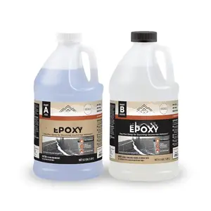 Clear Epoxy  Kit (1 Gal) UV, Scratch & Heat Resistant,  Safe - Ideal for Kitchen Countertop, Tabletop, Bar Top, Shower Walls,  Slabs, Other DIY Art Craft Projects