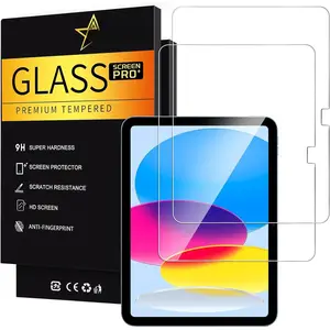 2 Pack Screen Protector for iPad 11th A16 2025(11 Inch) / 10th Generation 2022 (10.9 Inch), Tempered Glass Film Guard -Clear Ultra Touch  Case Friendly