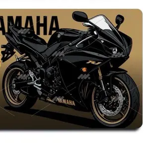 Yamaha Motorcycle Bikes Bobbers Sport Bikes Inspired - the Ultimate Rectangle Sticker for Anywhere & Anything  Minimal Tech Style | Waterproof | Perfect Fit for Laptops & Accessories - Unique Personalization