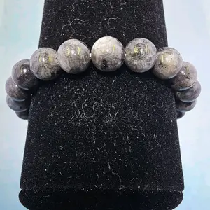 Larvikite 8mm Bracelet - Natural Stone Beads for Everyday Wear