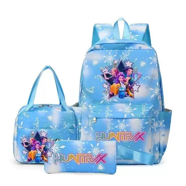 3pcs KPop Demon Hunters Backpacks Capacity Student SchoolBag For Teens WithLunch Bags Backpack For Women Boys GirlsDaily Use