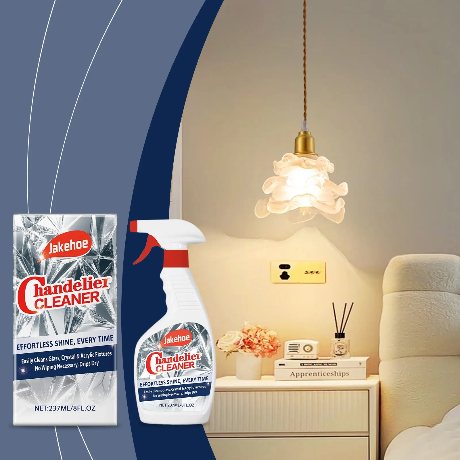 Chandelier Cleaner Spray, Liquid Cleaner, Home Use No Disassembly Easy Stain Removal, Clean Bright Cleaning Agent, Convenient Household Chandelier Care, Stain Remover