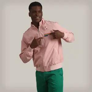 Members Only Rib Pride Jacket with Signature Shoulder Epaulettes