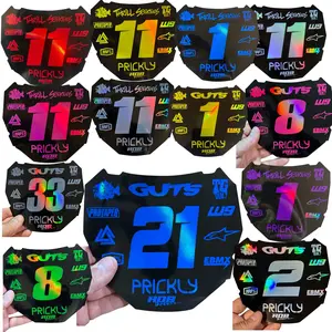Metallic ODI Plate Decals👉 Choose Number & Color — 11 Logos Design