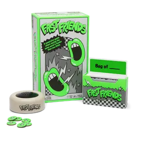 Fast Friends Party Game, Speed Guessing Card Game with Timer, Life Tokens, and Card Holder, Hilarious Family Game for Game Night and Parties, Ages 7+, 2 to 8 Players, 10 Minute Rounds