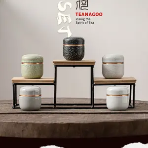 Handmade Celadon Ceramic Matcha Canister – 18g Capacity, Multi-Color Options, Tea Storage Jar – Perfect with Ceremonial Grade Matcha Kitchenware Colors-Black