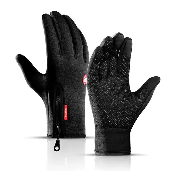 GOECI Winter Thermal Warm Gloves, Touch Screen Waterproof Non-Slip Cold Weather Gloves for Men and Women Cycling Driving Outdoor