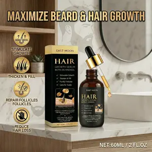 Professional Men's Hair & Beard Serum 60ml | Deep Moisturizing & Nourishing Care for Smooth, Polished Hair & Beard