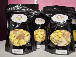 Banana Pudding Popcorn - Real Banana Flavoring Snack with Crunchy Texture