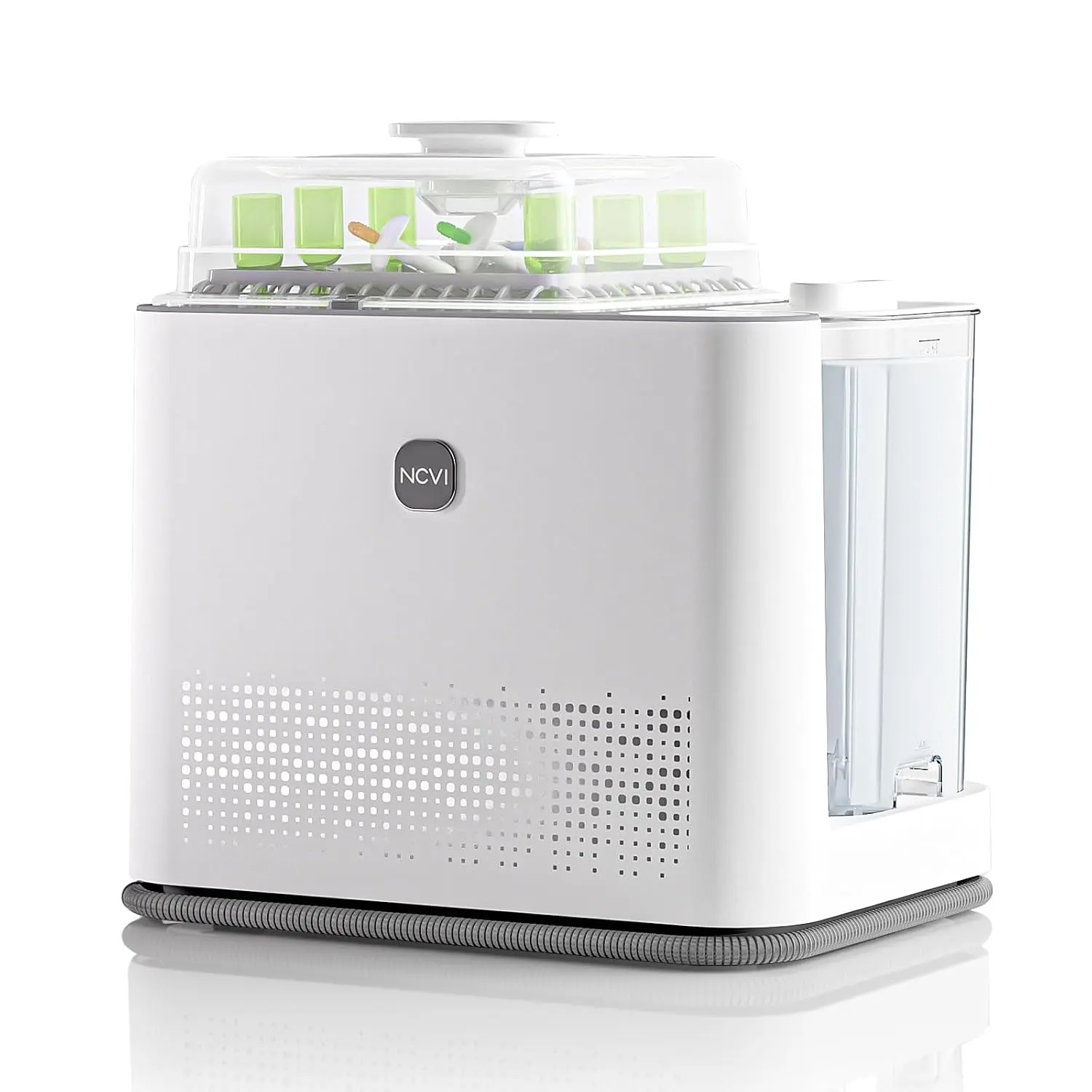 NCVI Baby Bottle Washer Sterilizer and Dryer, Compact 4-in-1 Machine for Newborns with 72-Hour Storage, Holds 6 Bottles, Breast Pump Parts & Pacifiers, Multi-Function, Bottle Sanitizer Dryer