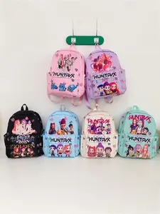 Kpop Demon Hunters Gradient Backpack, Dreamy, Large Capacity Multi-Layer School Bag, Outdoor Adventure Hiking Pack