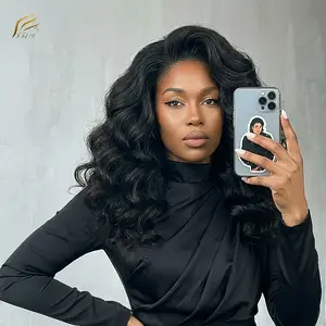 【200% Density】IFLY 13x4 HD Lace Front Free Part Highlight Raw Brazilian Body Wave Pre Pluckedatural Hairline 100% Human 16 - 28 Inch Glueless for Women Daily Use Soft Bouncy Durable wigs human hair deep Human Hair Bundles Heat Resistant Hair | frieda wig