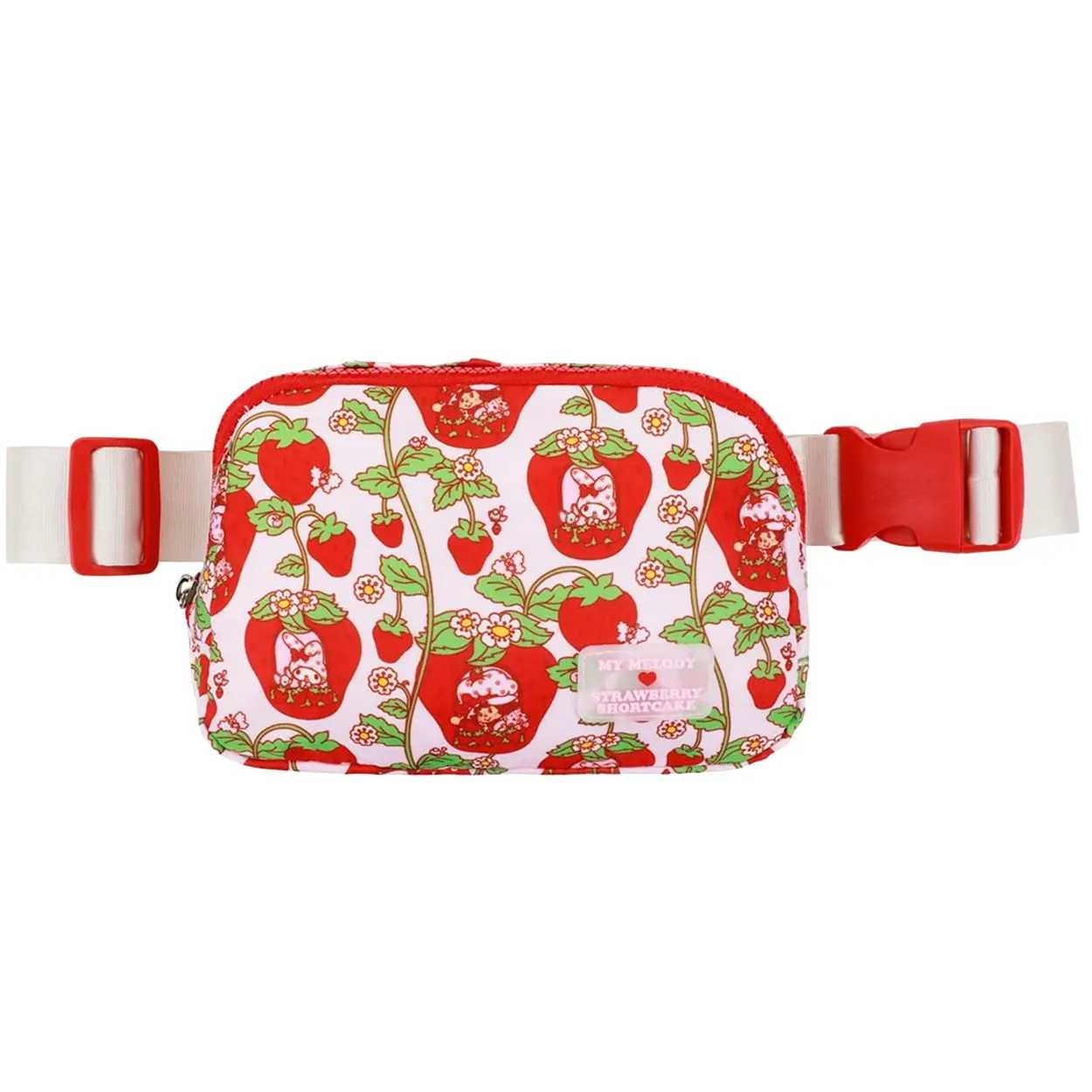My Melody Strawberry Shortcake Fanny Pack All-Over Print Adjustable Belt Bag