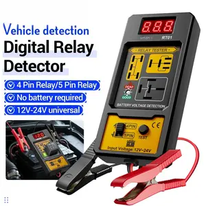 ANENG RT01 Digital Universal Detector - Automotive Battery Relay Tester, 11-25V Input, 4/5-Pin Check Tool, Digital Display Voltage Tester for Car Vehicles
