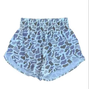 New Duck Camo Shorts, Cute Hi-Waisted Athletic Women's Sports Shorts (Gift Option)