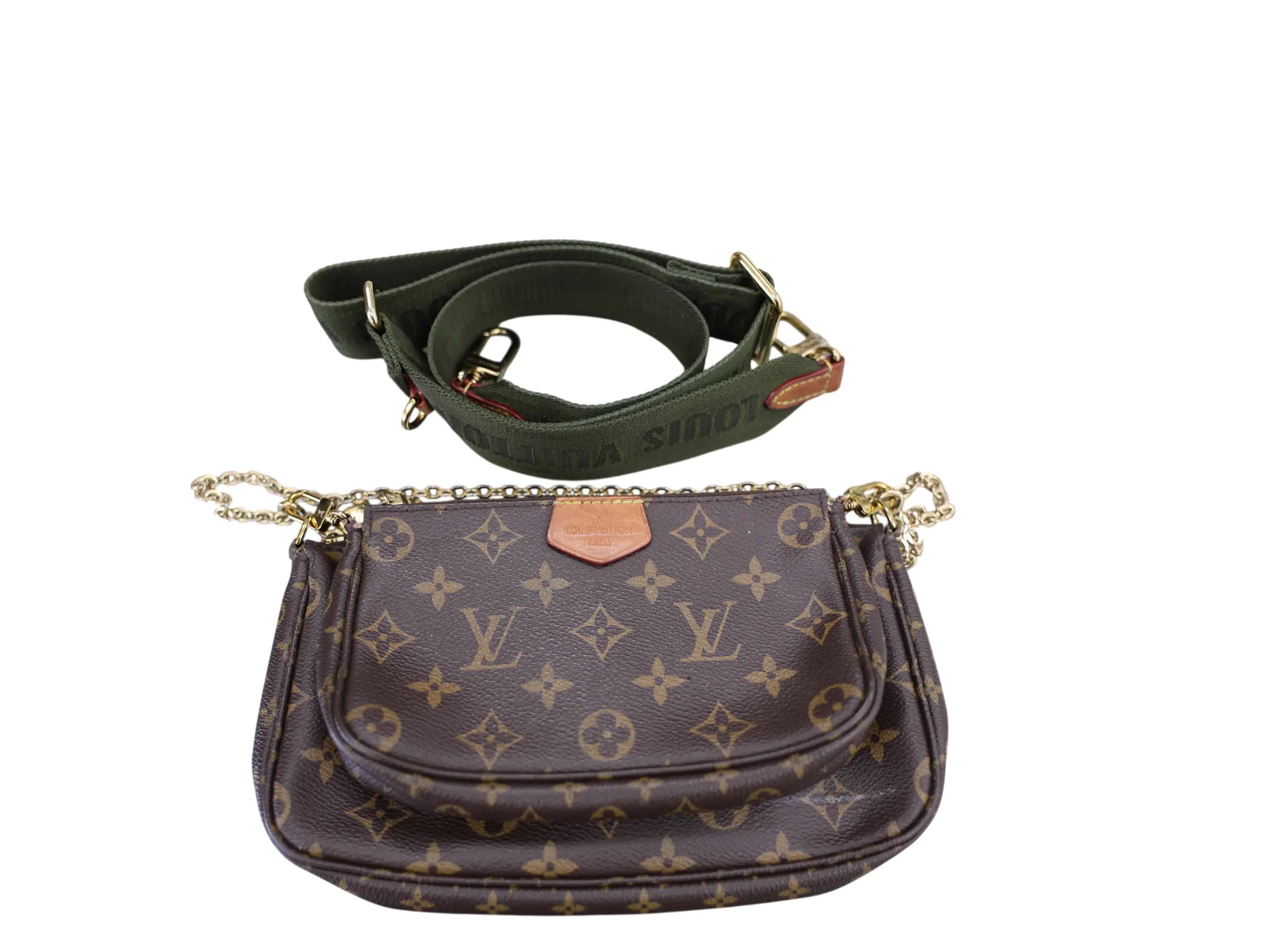 Pre-owned Louis Vuitton CANVAS Crossbody Bags MULTI POCHETTE
