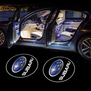 2pcs Led Car Door Welcome Light Logo Projector Laser Led Car Lights For Subaru XV Forester Outback Impreza Legacy Tribeca Car Accessories