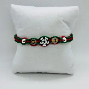Soccer bracelets handmade