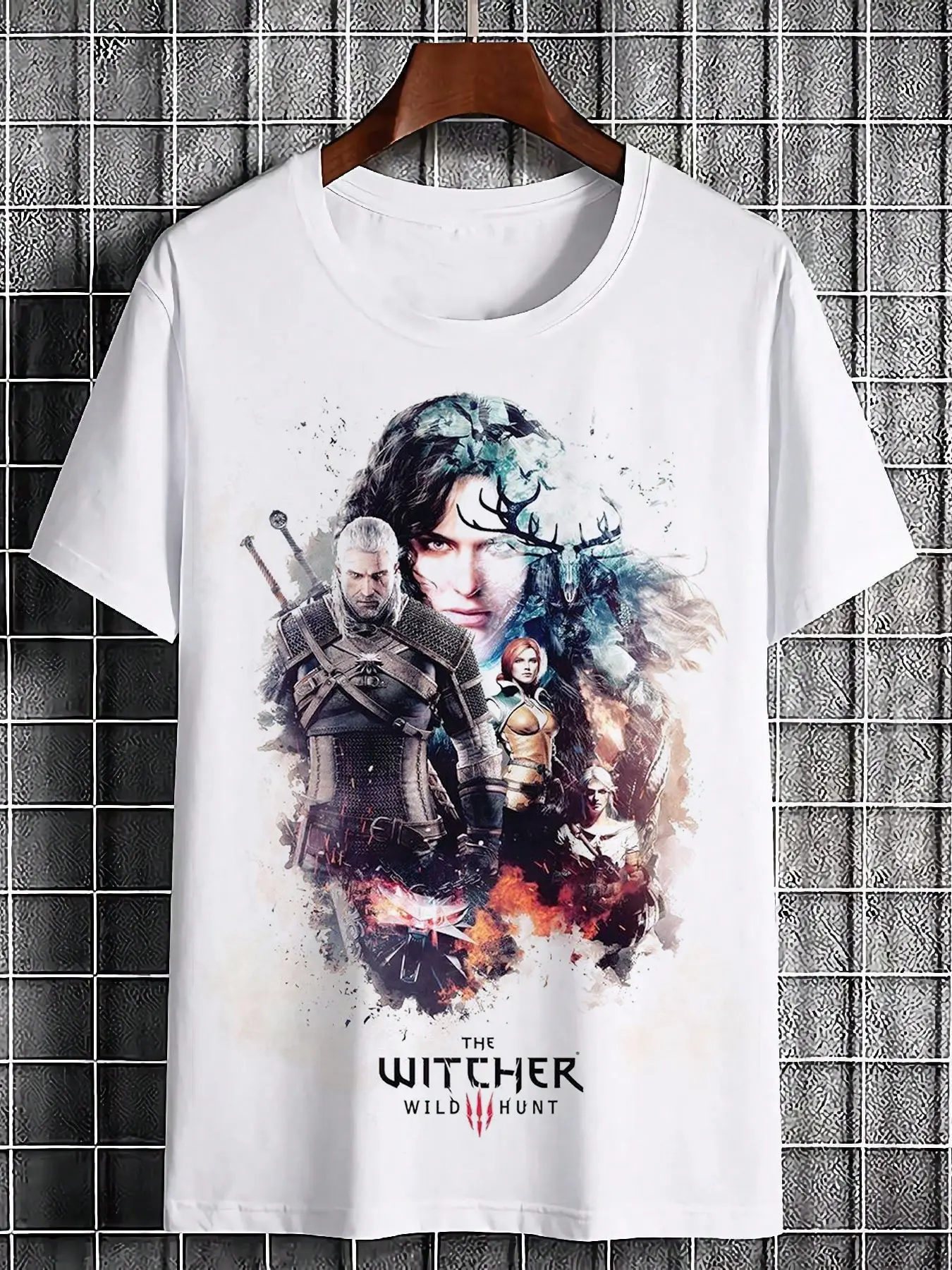 The Witcher  Dark Fantasy Graphic T Shirt Gift For Fans RPG Gamer Tee