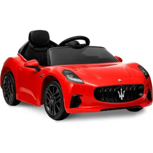 Summervibes Flash sale toy items Licensed Maserati Gran Cabrio Kids Ride On Car, 12V Electric Vehicle with Parental Remote Control, Spring Suspension, Double Doors & LED Lights, 4-Wheel Motorized Ride On Toy for Boys Girls outdoor activity gift Ride-On