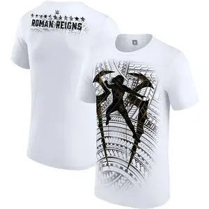 Roman Reigns Tribal Chief Silhouette Samoan Tattoo Pattern WWE Oversized Tee Unisex Men Women Streetwear Casual Summer Gym Sport Wrestling Fan Merch Comfortable UBD