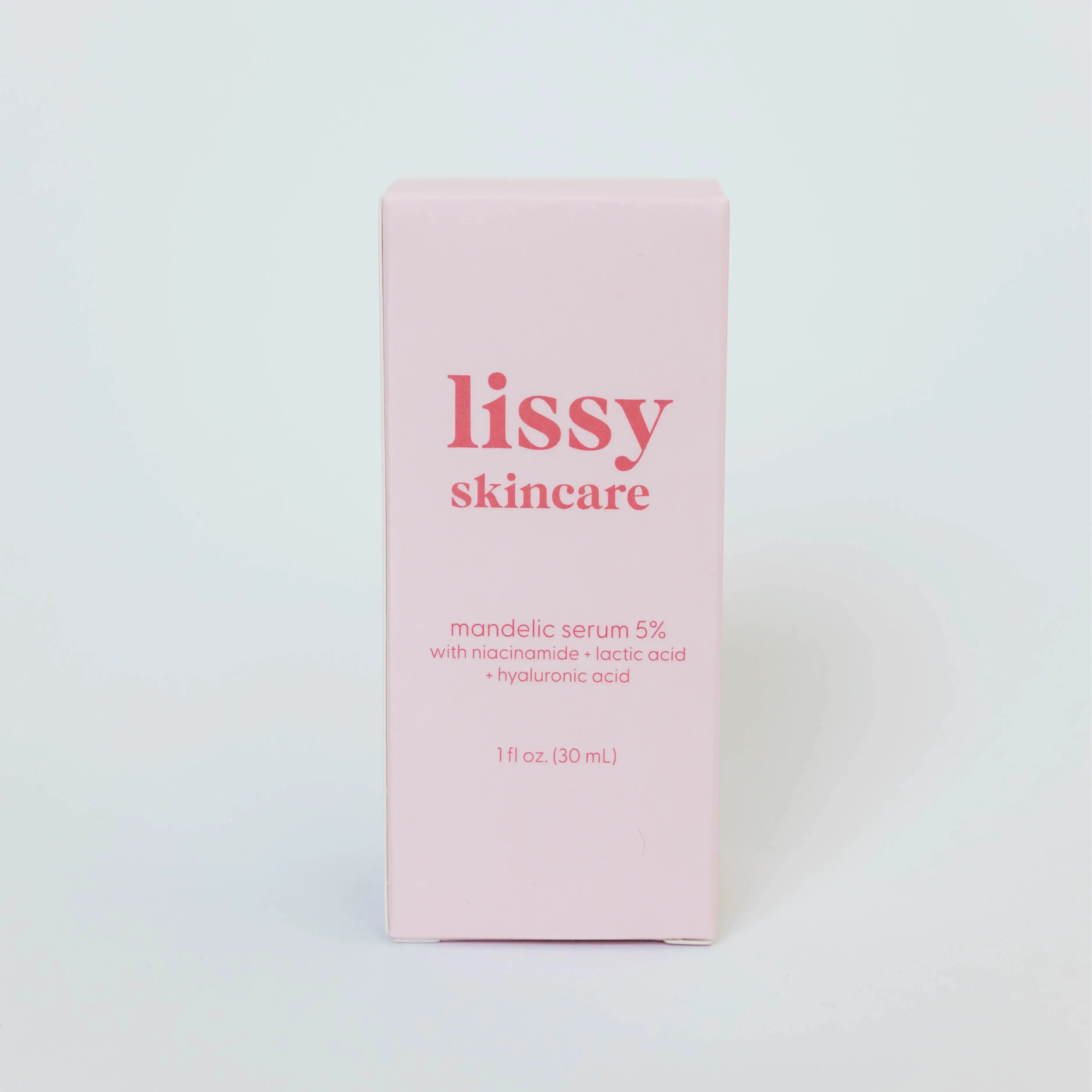 Lissy Skincare Mandelic Serum 5% - Gentle Formula for Acne Prone Skin, Fungal Acne, Hyperpigmentation & Exfoliation, 30ml Bottle
