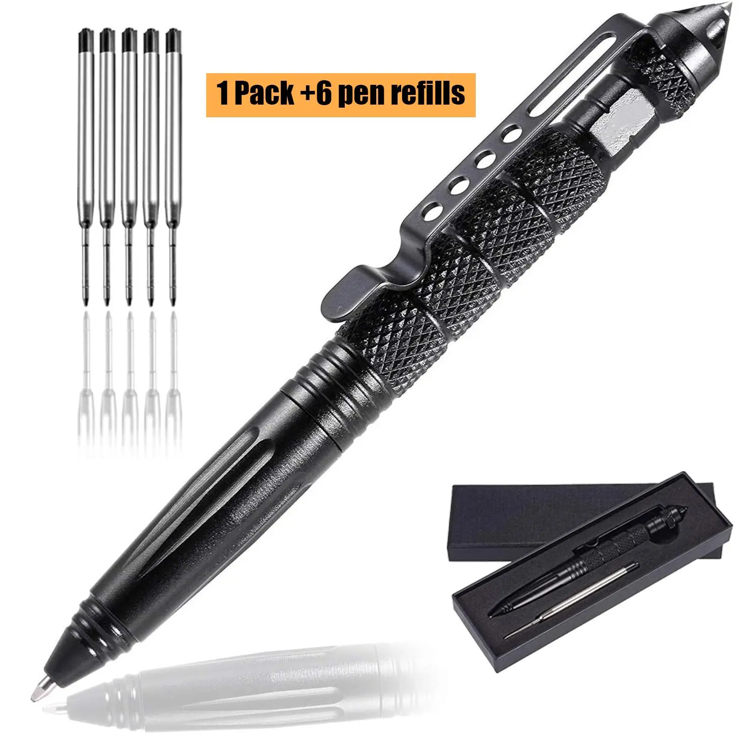 Father’s Day Multi-Functional Pen Set with 6 Ink Refills – Durable Compact Writing Pen, Versatile Everyday Office Tool Gift for Men Dad