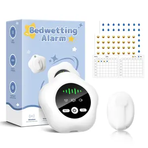 2026 New Bed Wetting Alarm for Boys and Girls, Compact & Comfortable Wireless Sensor, USB-C Rechargeable Bedwetting Alarm with 3 Working Modes, White