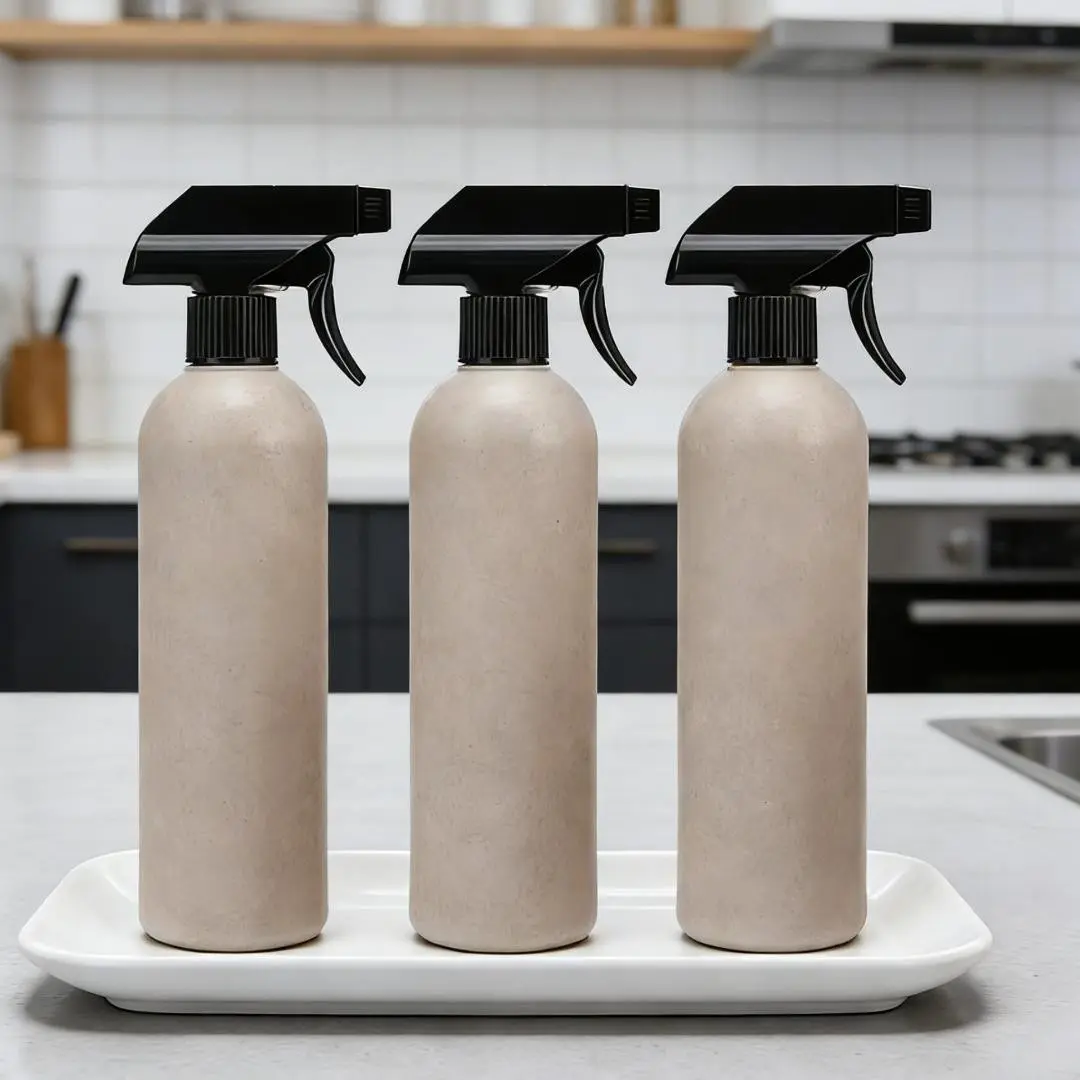 4-Pack 16.9 Fl Oz Plastic Reusable Spray Bottles with Adjustable Nozzle, Ideal for Hair Care, Facial Moisturizing, Pet, Gardening, Home & Travel Use