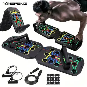 Portable Push Up Board, 1 Set Foldable Pushup Stand, Multifunctional Push-Up Stand, Home Gym Strength Training Equipment for Chest, Abdomen, Arm, Back, Home Fitness Equipment, Home Workout Equipment, Abdominal Muscle Board