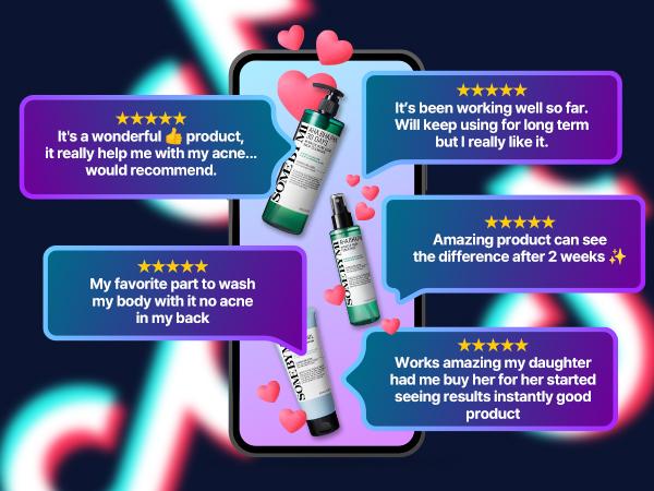 Full Body Miracle Repair Set  - Korean Skincare - 3-Step Routine for Hyperpigmentation & Body Acne - Salicylic Acid & Niacinamide - Soothing Centella