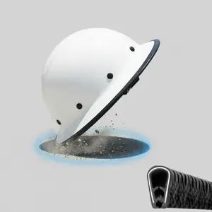 Full Brim Guard, Hard Hat Guard Strip,Hard Hat Accessories for Strengthen Helmet Protection,1PCS Length 36.6in,Not Including Hardhat, outdoor protection