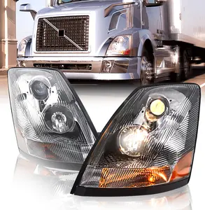 Headlight for 2004-2017 Volvo VN VNL Semi Trucks | Replacement Volvo 82329127 82329123 | Pair
