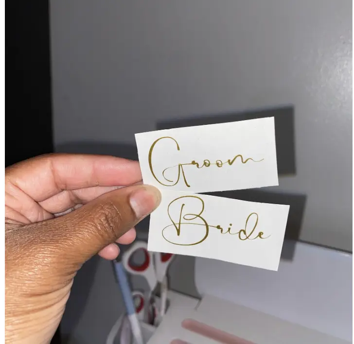 Bride & Groom Vinyl Decal Stickers Wedding Stickers Wedding Decals Glass Decal Bride and Groom Decal Bride and Groom Sticker