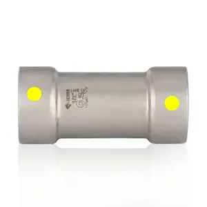 1" Carbon Press Coupling, No Stop