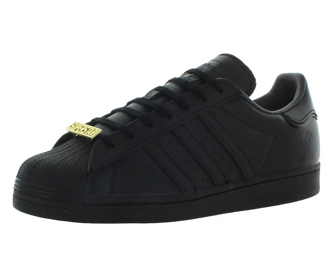 Adidas Superstar Men's Classic Leather Sneaker with Iconic Shell-Toe, Athletic Training Sports Shoes Footwear, Casual, Iconic Stripe, Men's Shoes