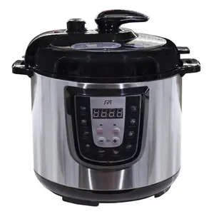 212 MAIN 6 qt. Electric Stainless Steel Pressure Cooker - Multifunction Appliance with Digital Control, Enhanced Features, and Delay Timer