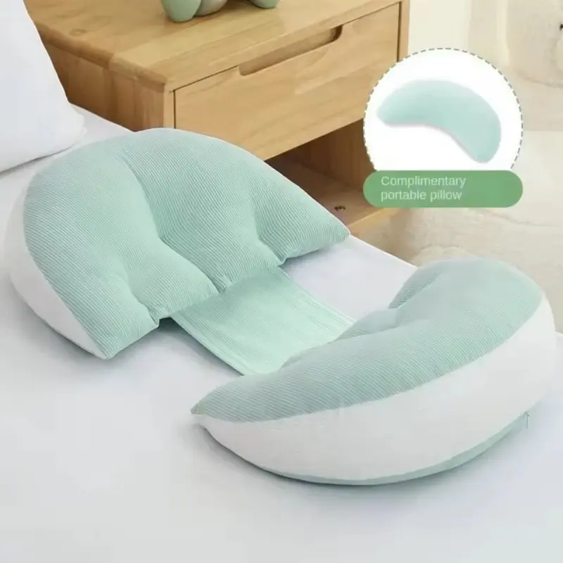 Multifunctional Pregnancy Pillow for Back, Belly and Leg Support - Relieves Pain & Ensures Comfortable Side Sleeping, Lightweight & Portable