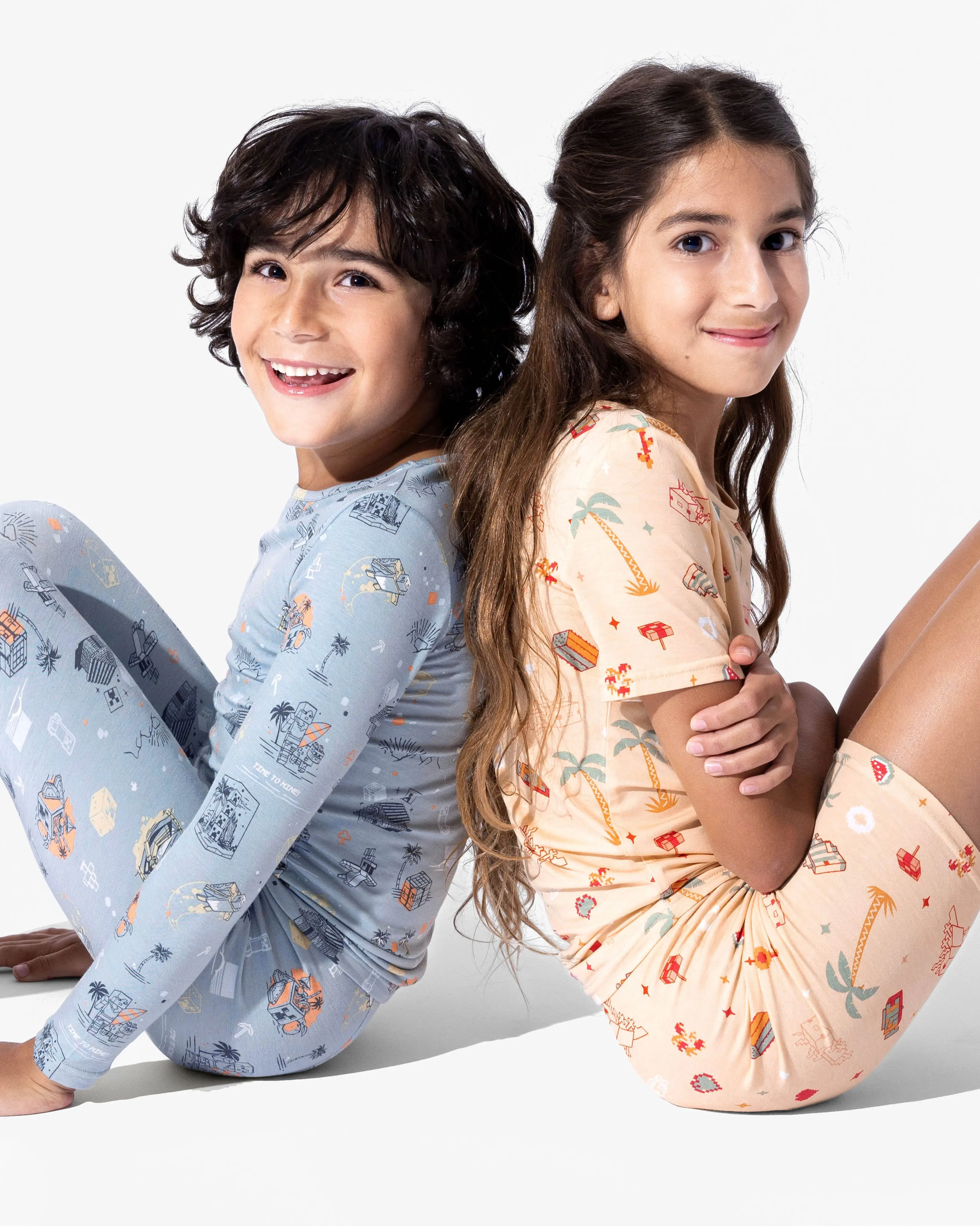 Minecraft: Time to Mine Bamboo Kids Pajamas