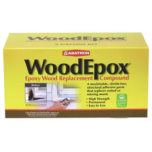 Abatron WoodEpox Kit 2 Part Structural Epoxy Adhesive Wood Filler Putty, 2 Pint