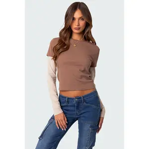 Mood Layered Long Sleeve T Shirt
